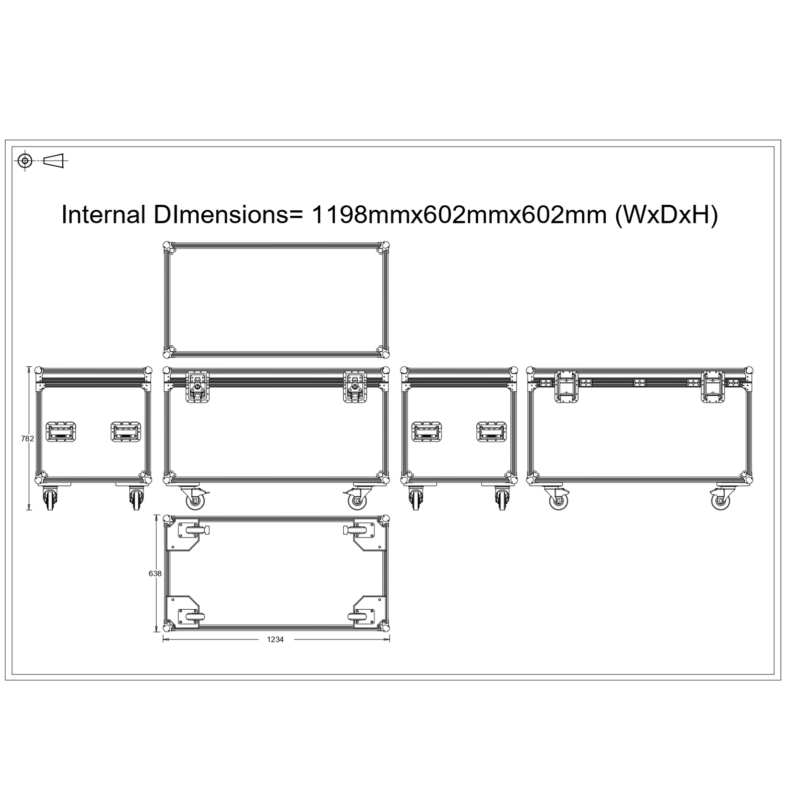 Spider Cable Trunk Road Trunk Flight Case (1200mm)